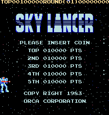 Sky Lancer Title Screen